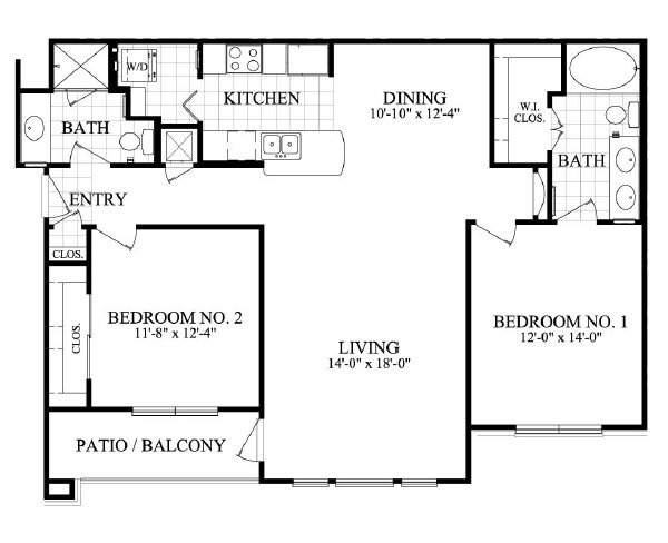 Unit 0408 floor plan